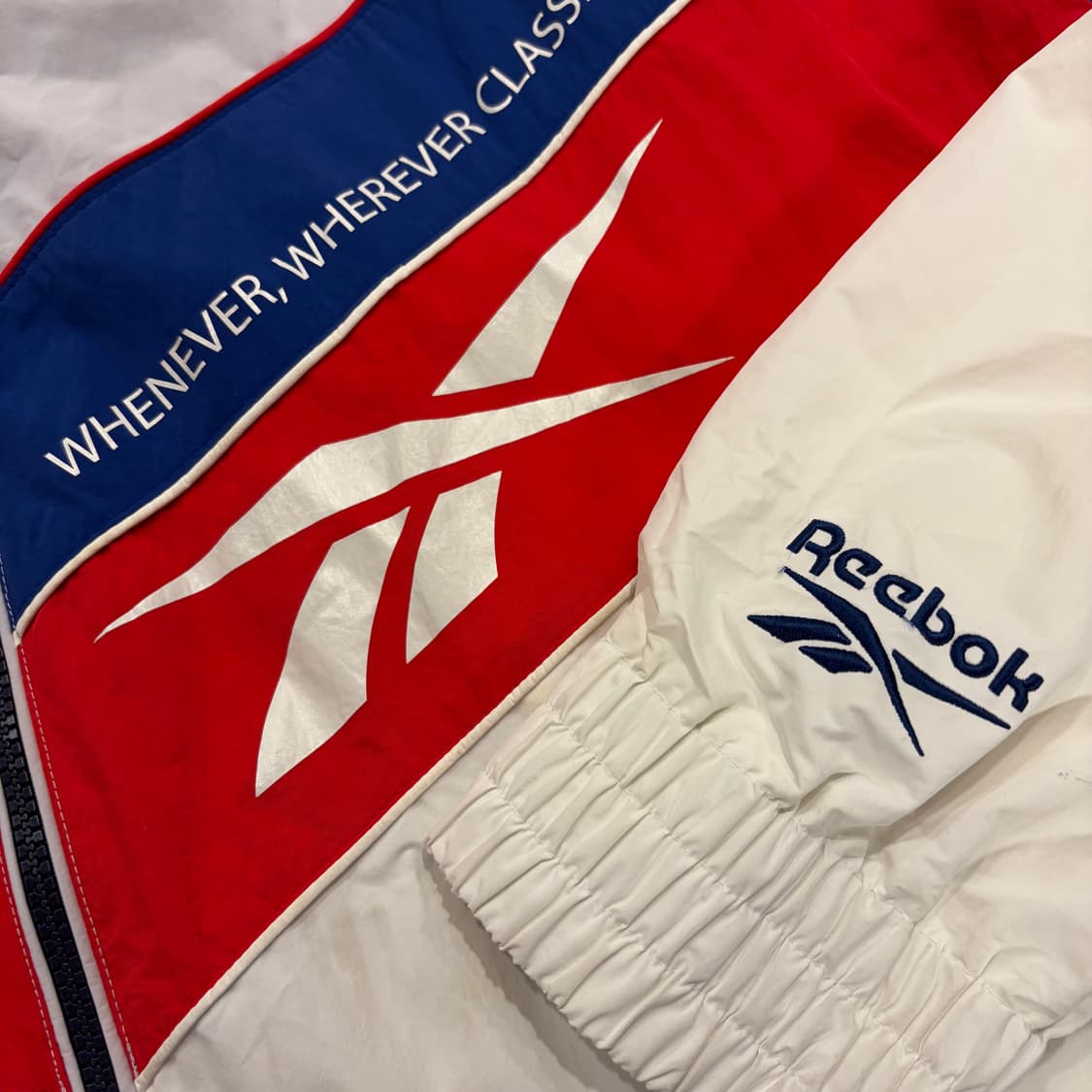 [115] 리복 올드스쿨 바람막이 자켓 화이트 B620 상품이미지4