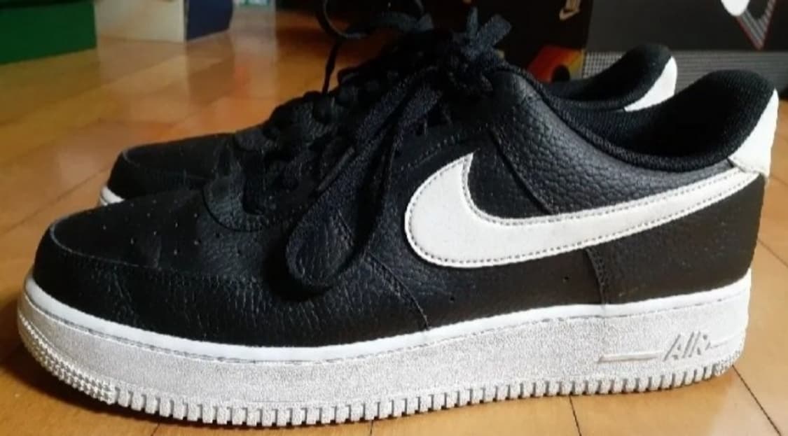 나이키 에어포스 1 07 블랙 화이트 로우 285 상품이미지1