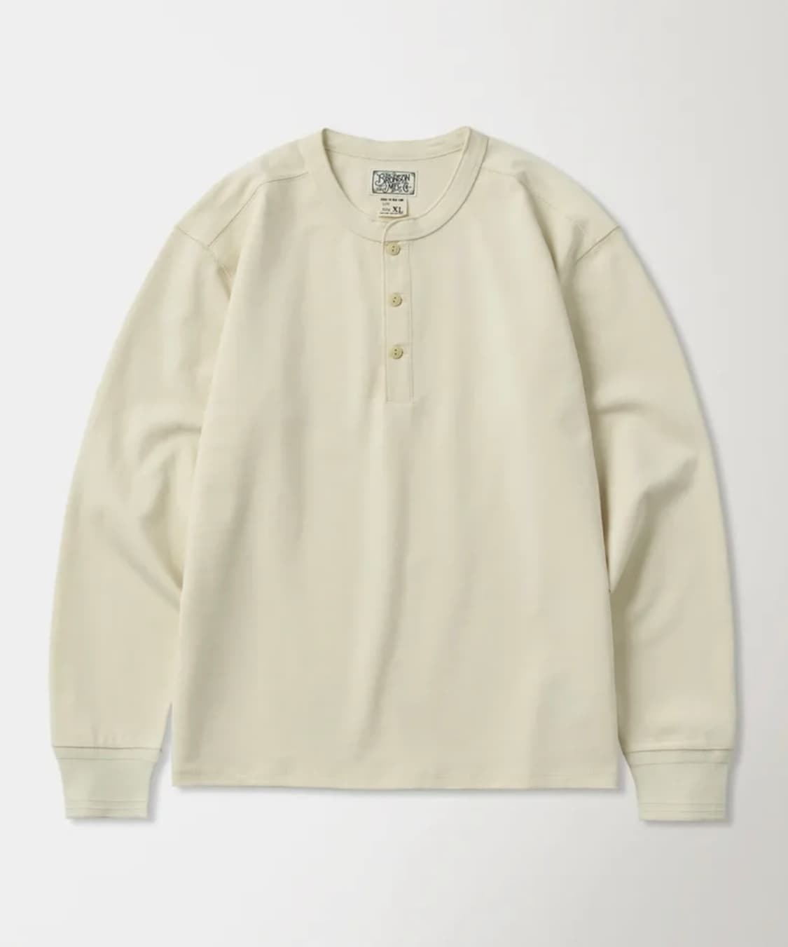 브론슨 헨리넥 긴팔 2xl 아이보리 상품이미지1