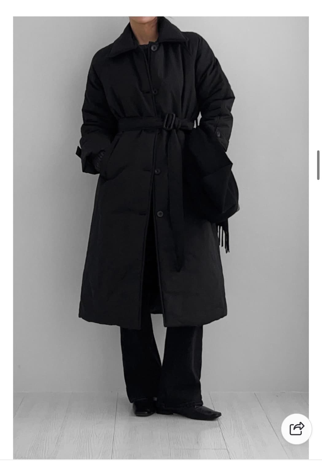 코트패딩 벨티드롱패딩 트렌치코트형 패딩 판매해요! 상품이미지2