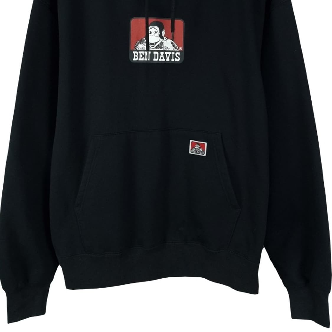 [벤데이비스] 빅로고 오버핏 후드티 블랙 M18602 상품이미지5