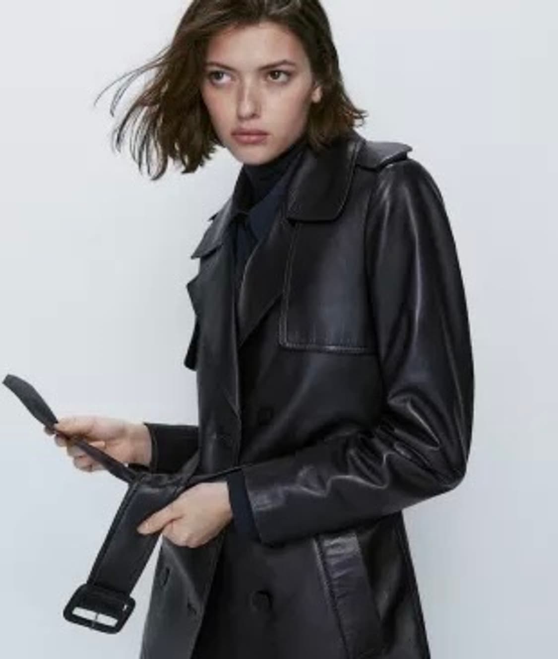 마시모두띠 나파레더 트렌치코트 상품이미지2