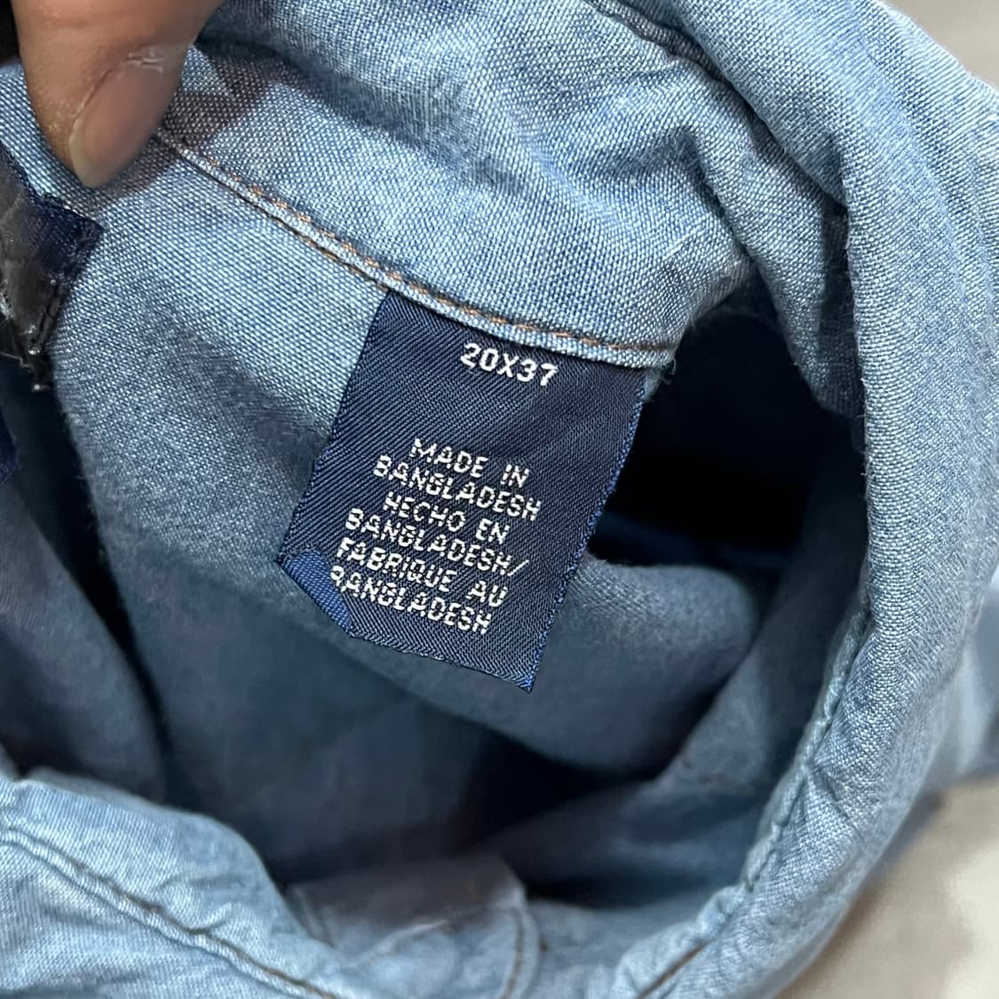  랭글러 자수 웨스턴 데님 셔츠 y14647 상품이미지7