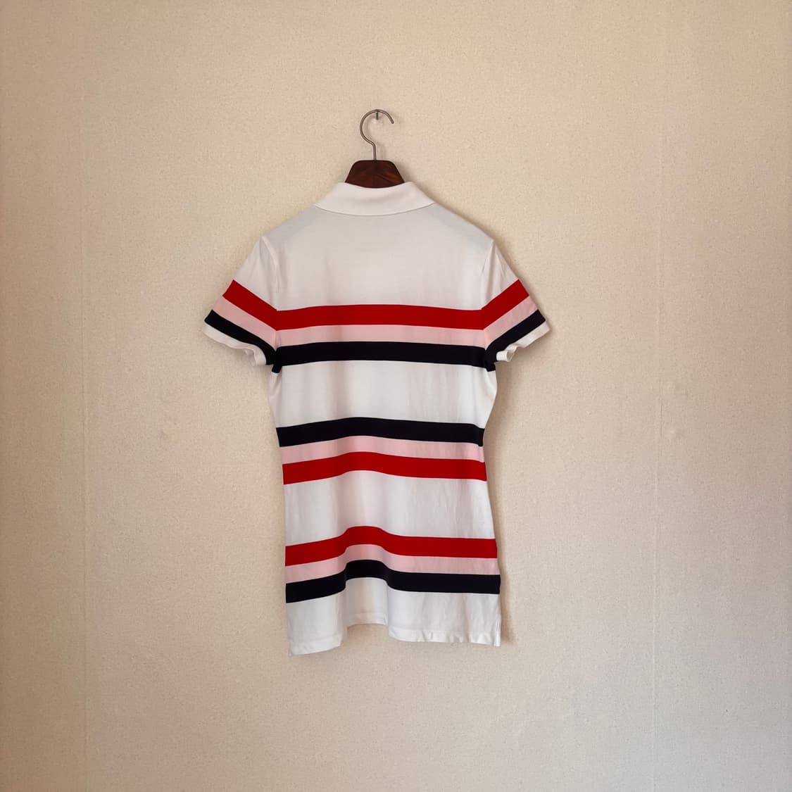 타미힐피거 반팔 폴로 티셔츠 M 피케 스판 클래식핏 스트라이프 상품이미지8