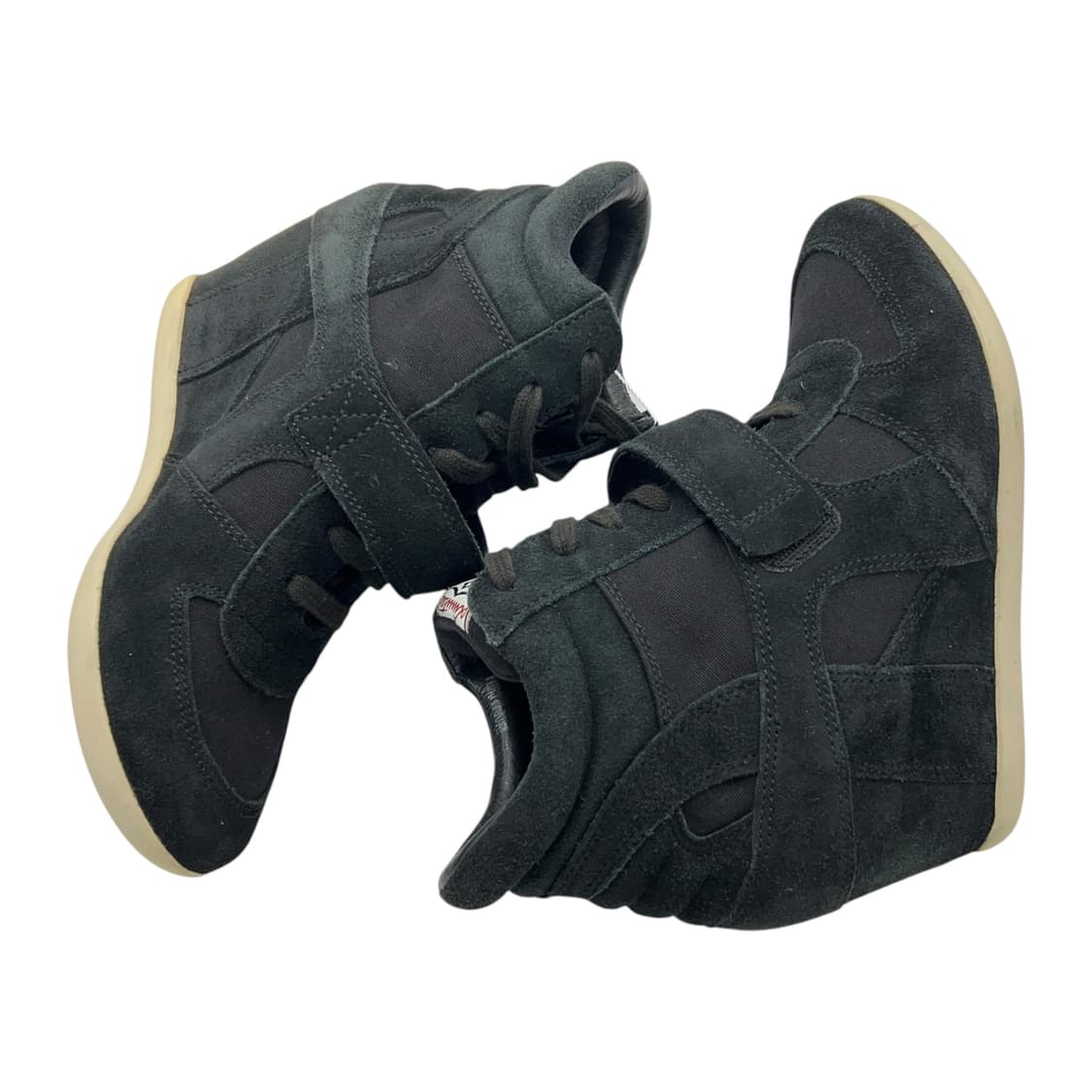 240 W 애쉬 보위 웨지 스니커즈 스웨이드 블랙 (EU37) 상품이미지3