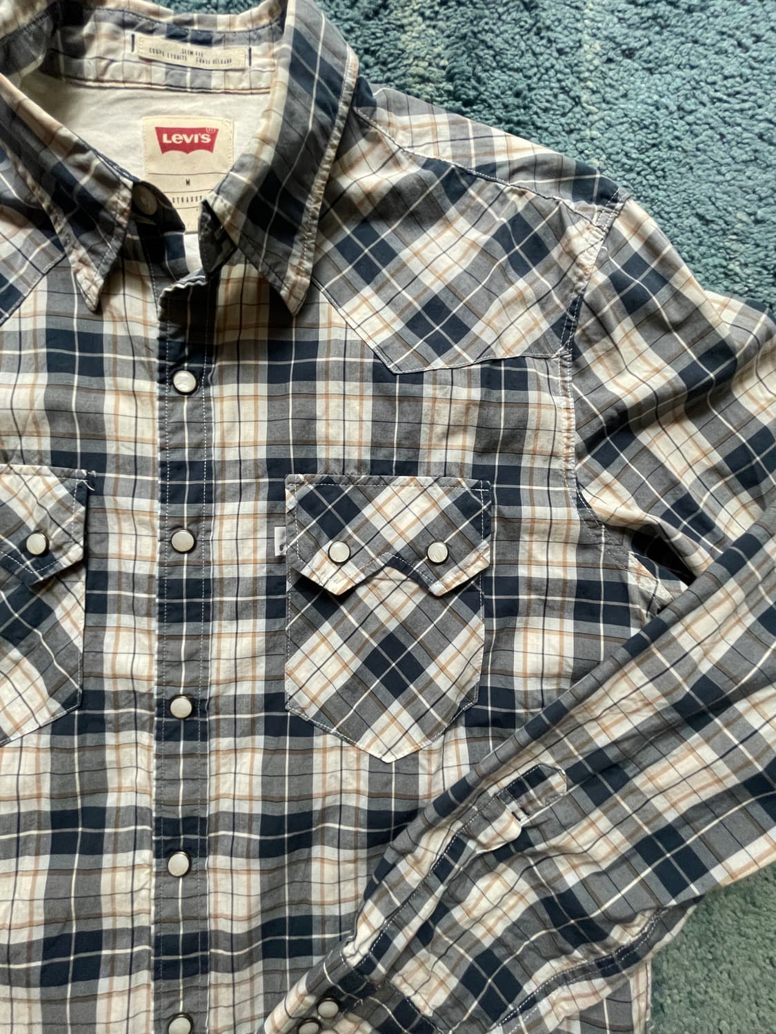 리바이스 웨스턴 셔츠 체크 상품이미지3