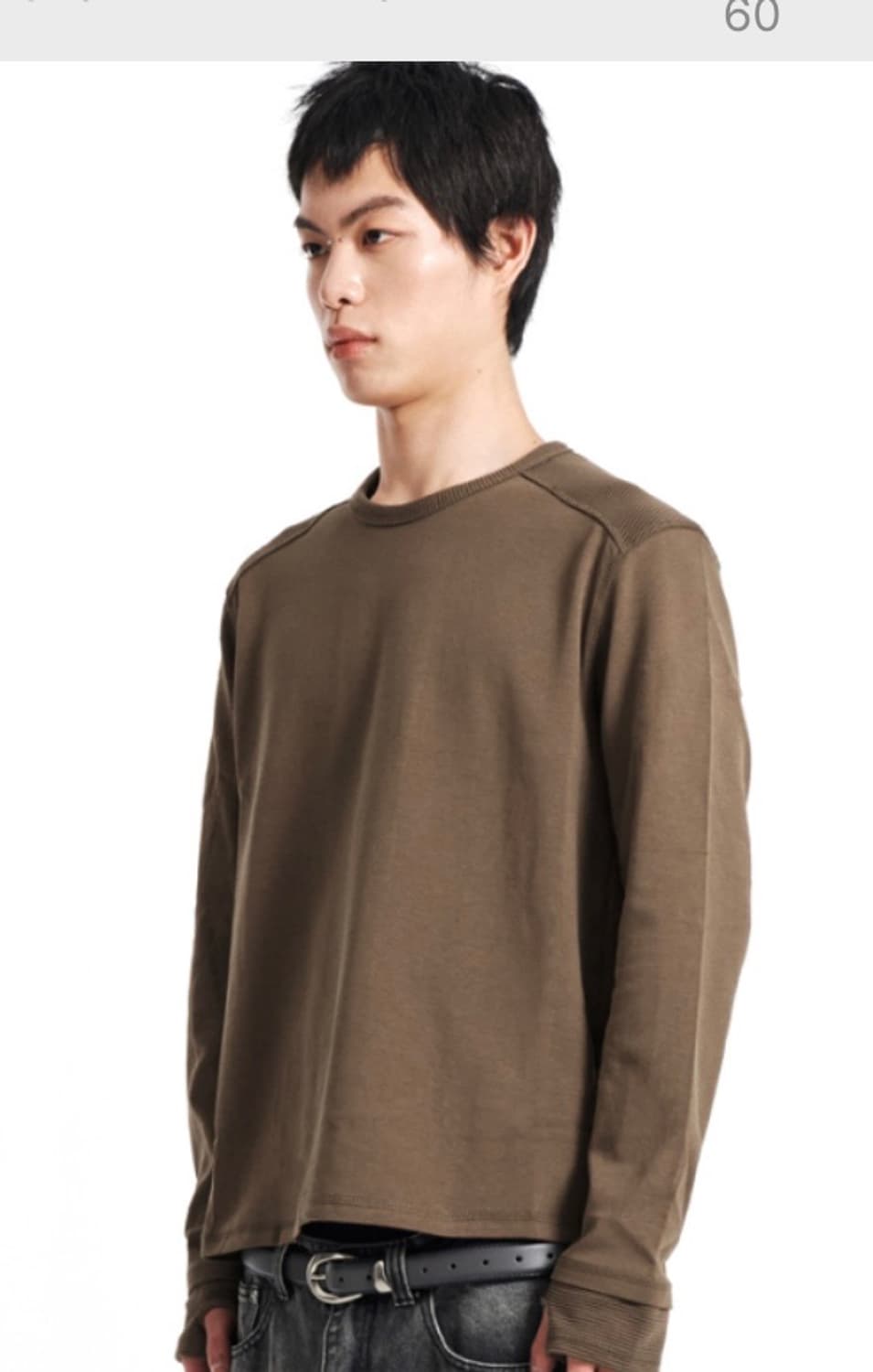 기철 브라운 롱슬리브 판매합니다 상품이미지2
