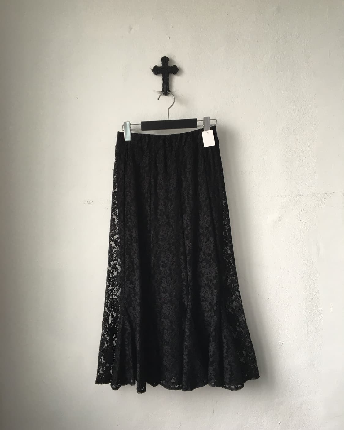 Flower pattern Lace long skirt 상품이미지1