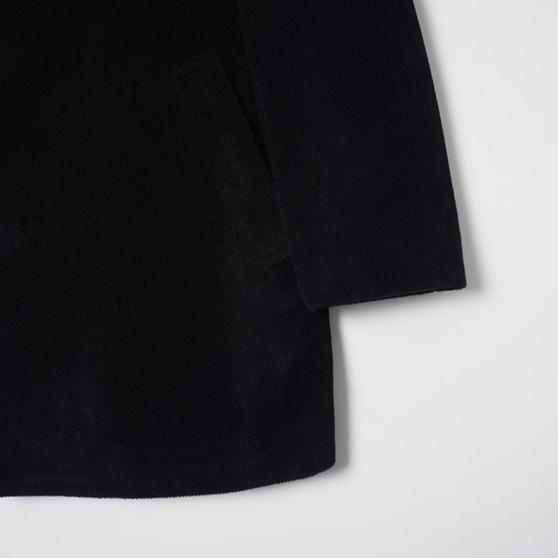 Lanvin Collection 블랙 스탠드 카라 하프코트 상품이미지6