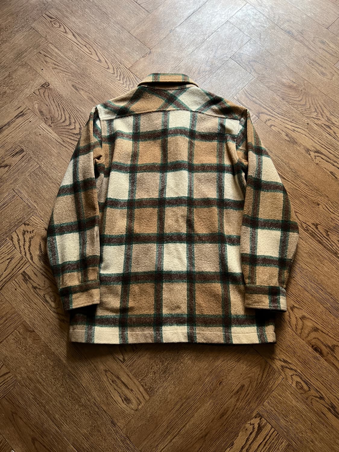 [L]90's VAN JAC 타탄체크 울 셔츠 자켓 상품이미지6