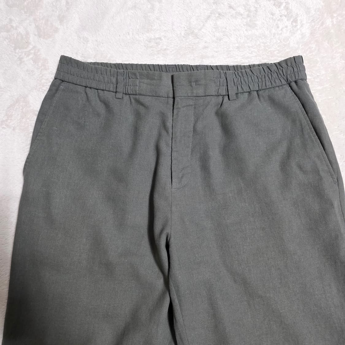 (32)마인드브릿지 린넨 혼방 밴딩 팬츠 상품이미지2