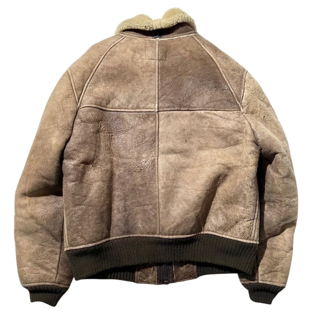 아비렉스 USA B-6 램스킨 시어링 무스탕 봄버 자켓 상품이미지4