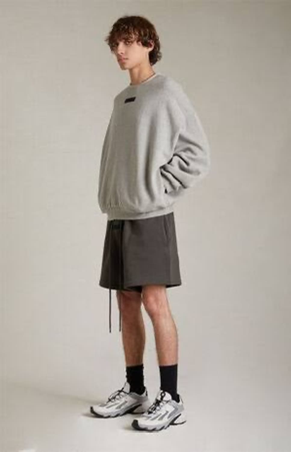 피어오브갓 에센셜 다크 헤더 오트밀 맨투맨 상품이미지2