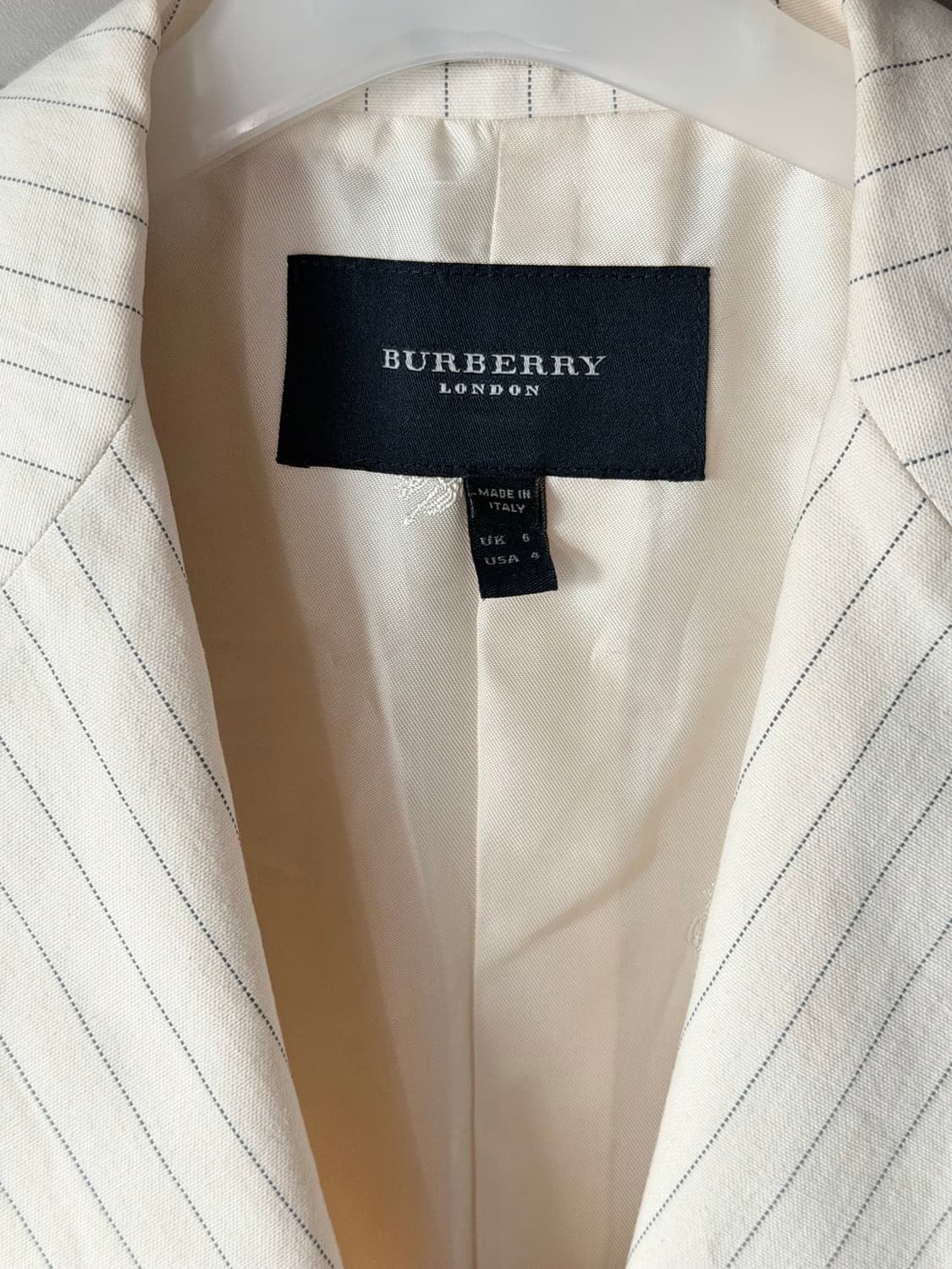 버버리 스트라이프 자켓 여성 S 상품이미지2