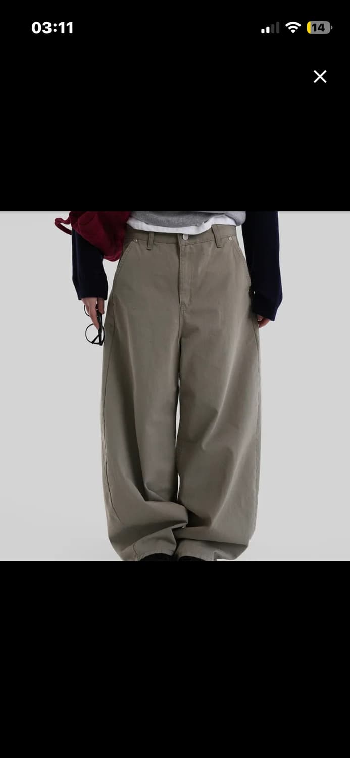 어텀 셔틀커브드팬츠 상품이미지1