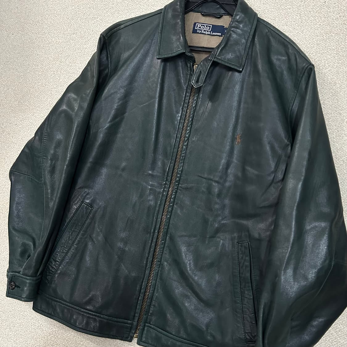  (L) 90s 폴로랄프로렌 맥스웰 램스킨 래더 자켓 상품이미지2
