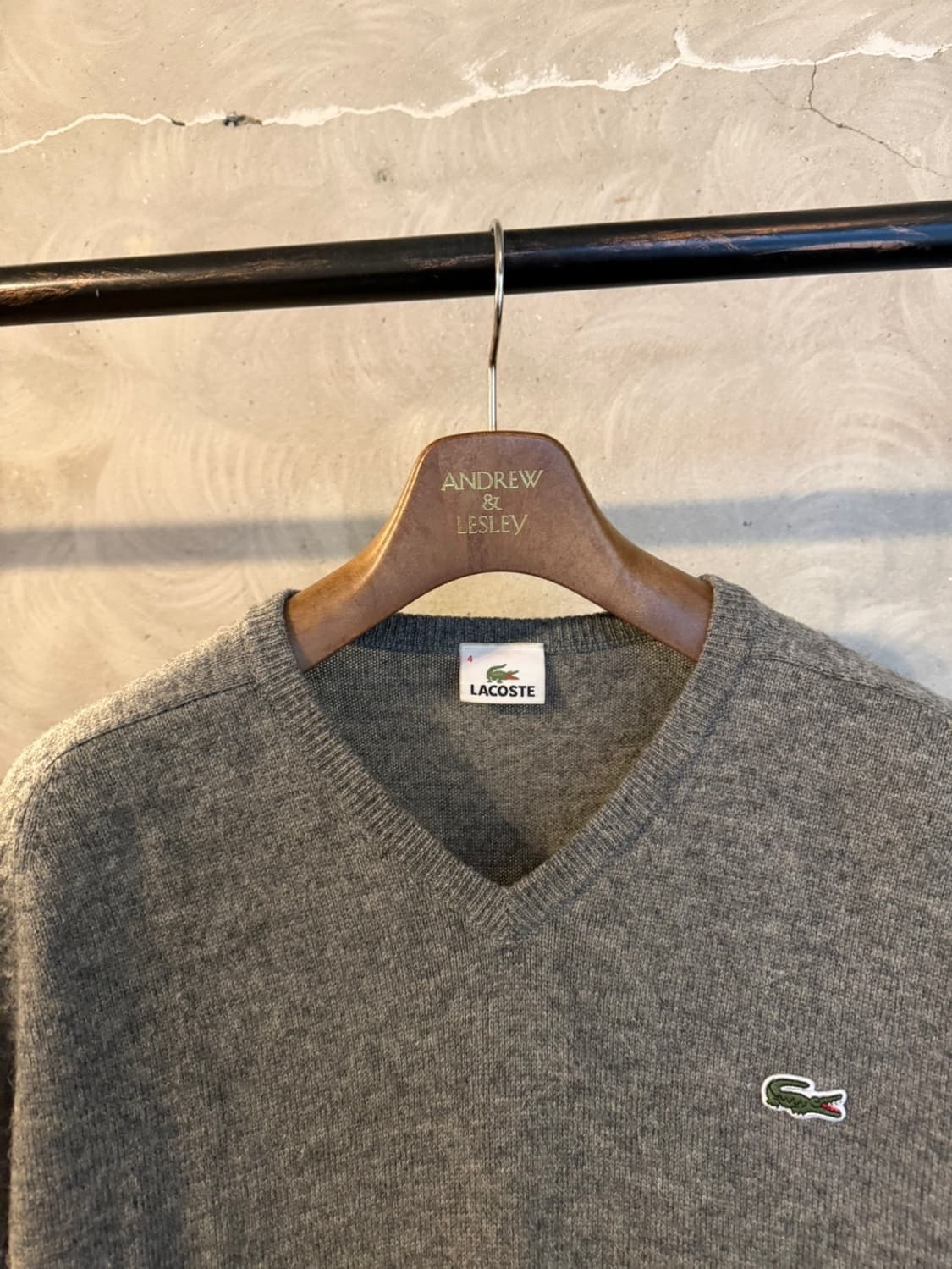 라코스테 브이넥 니트 100~105 상품이미지3