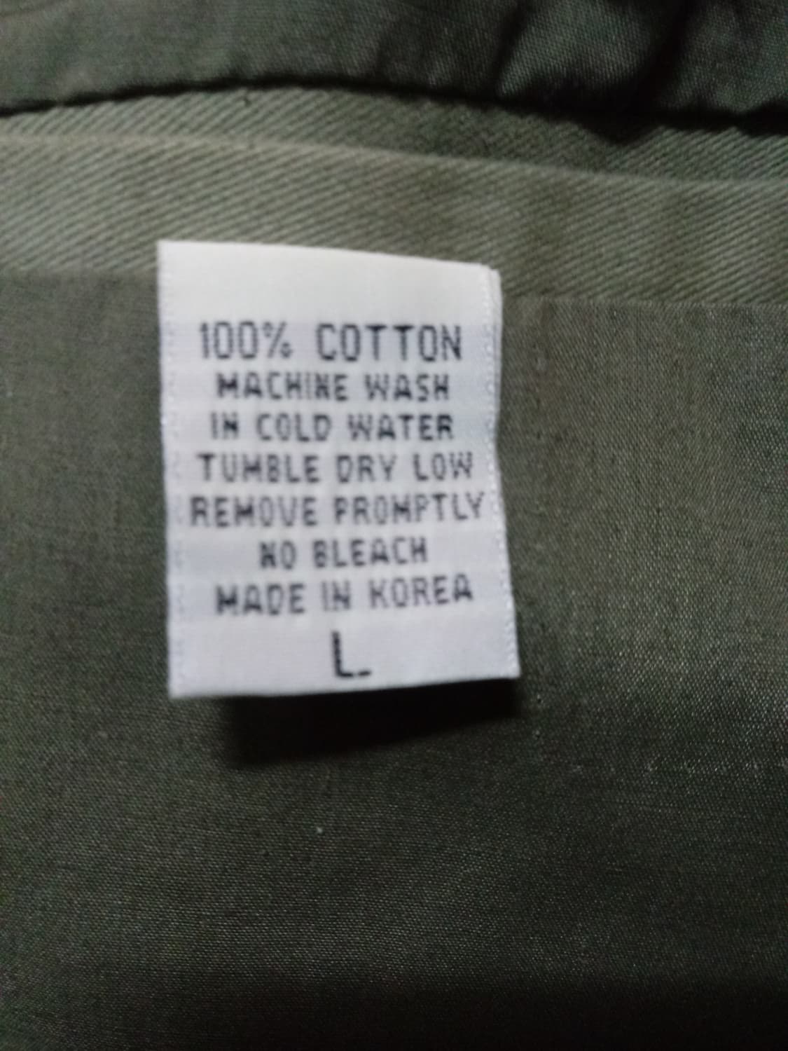 언티지 블루종 코튼점퍼 상품이미지5