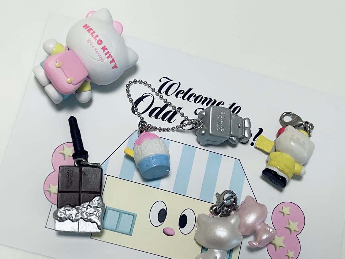 고전 디저트 빙수 키티 스트랩 초콜릿 키티 챠미 허니큐트 키티 피규어자석 상품이미지2