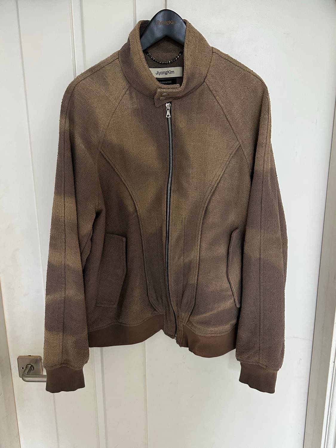 26ss 지용킴 썬블리치드 하이넥 블루종 L 상품이미지1