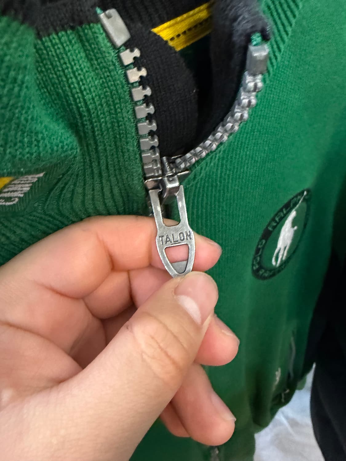 폴로 코튼 니트 집업 자켓 상품이미지5