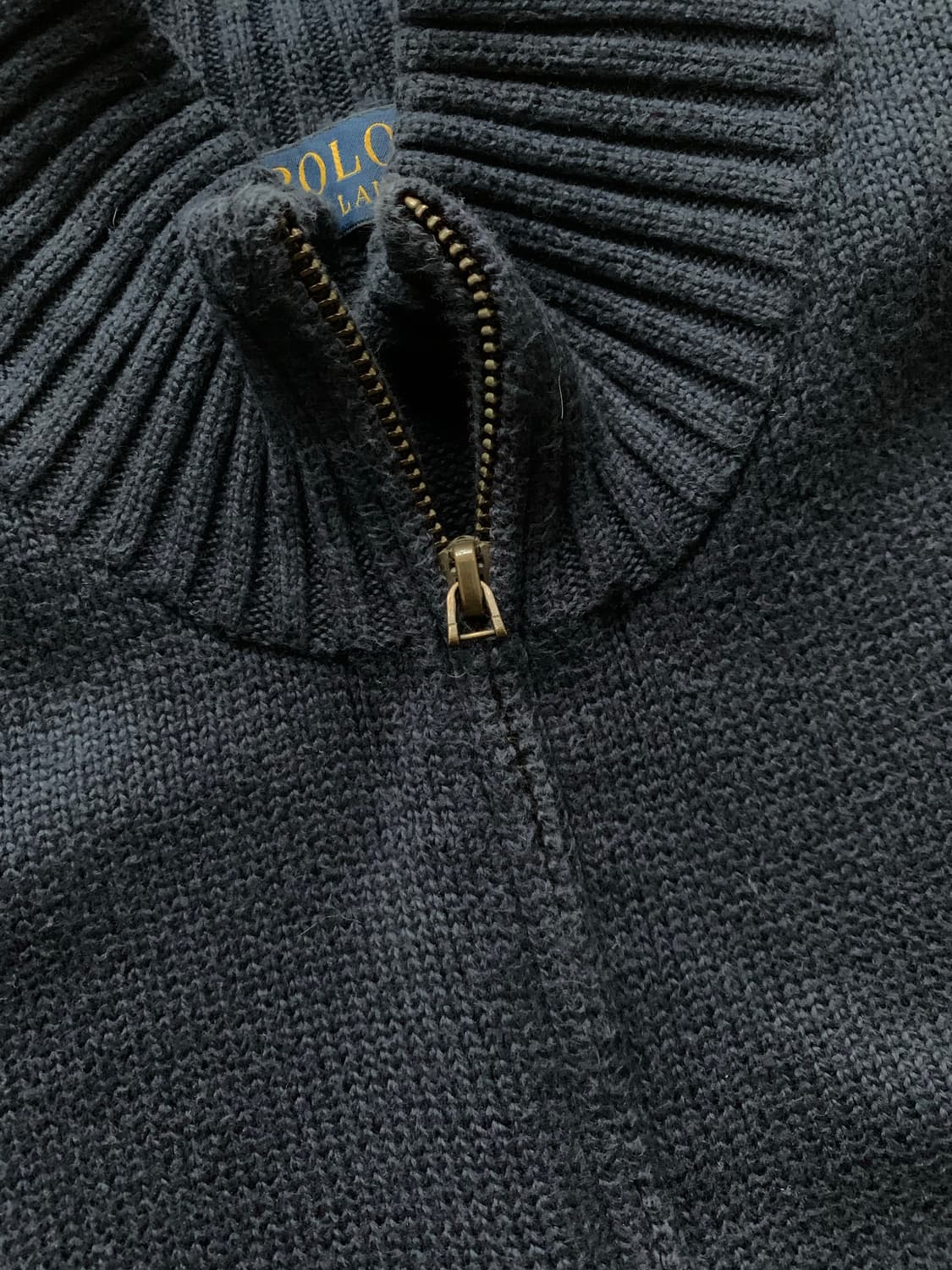 폴로 랄프로렌 신형택 포니로고 네이비 반집업 니트 상품이미지10