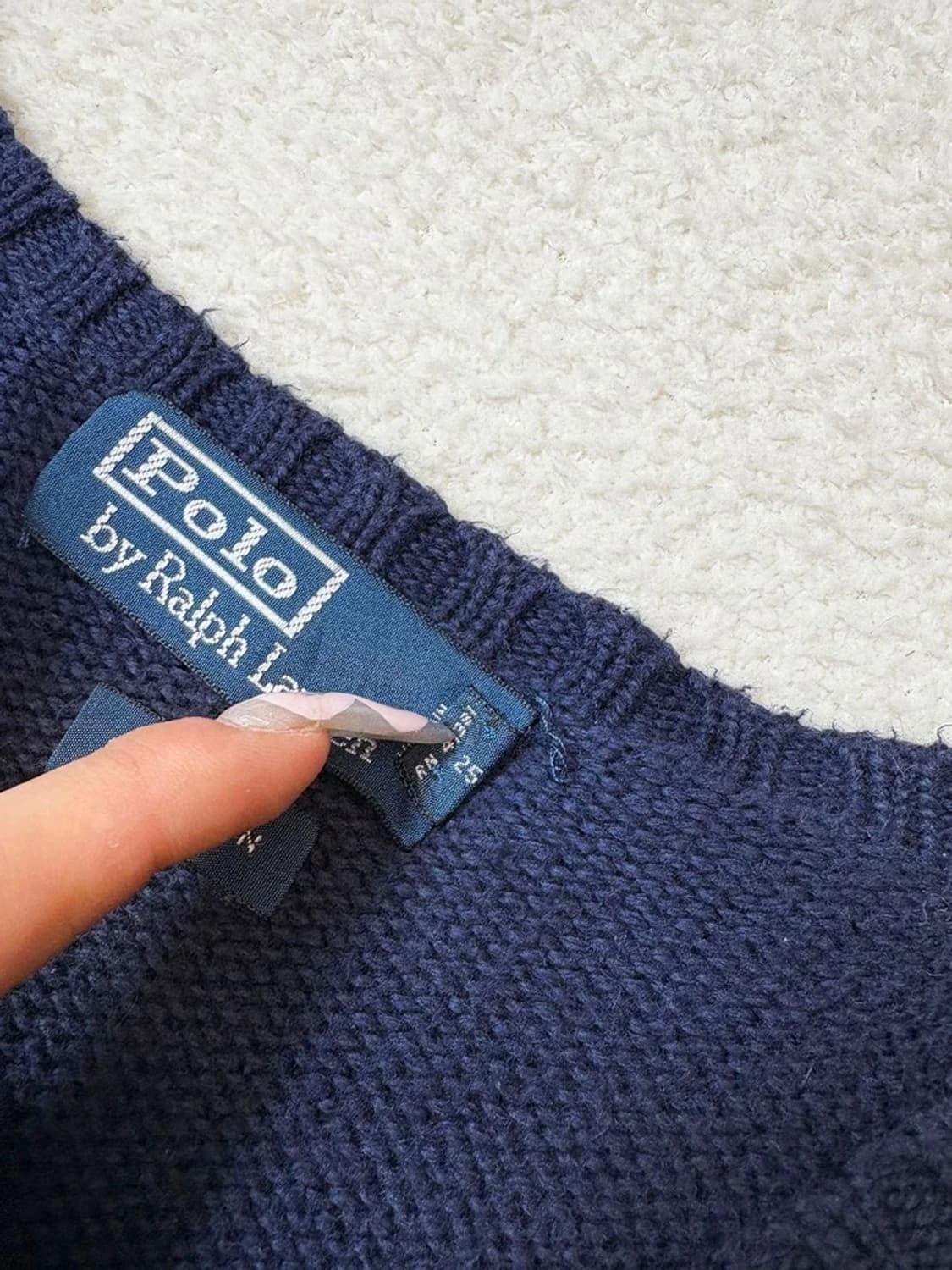 폴로 랄프로렌 90's 코튼 니트 조끼 PN6258 상품이미지6