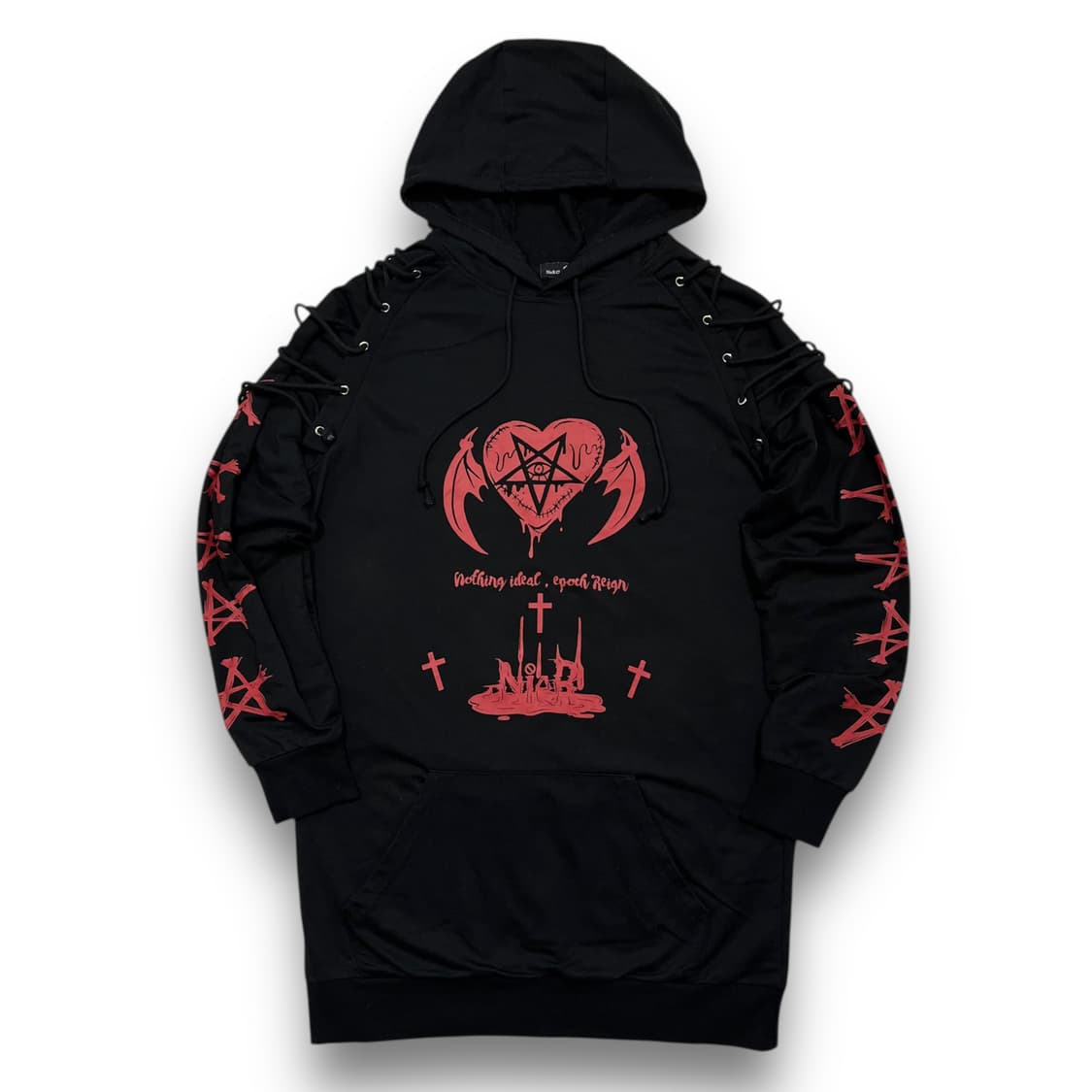 NieR CLOTHING Punk Love strap hoodie 상품이미지2