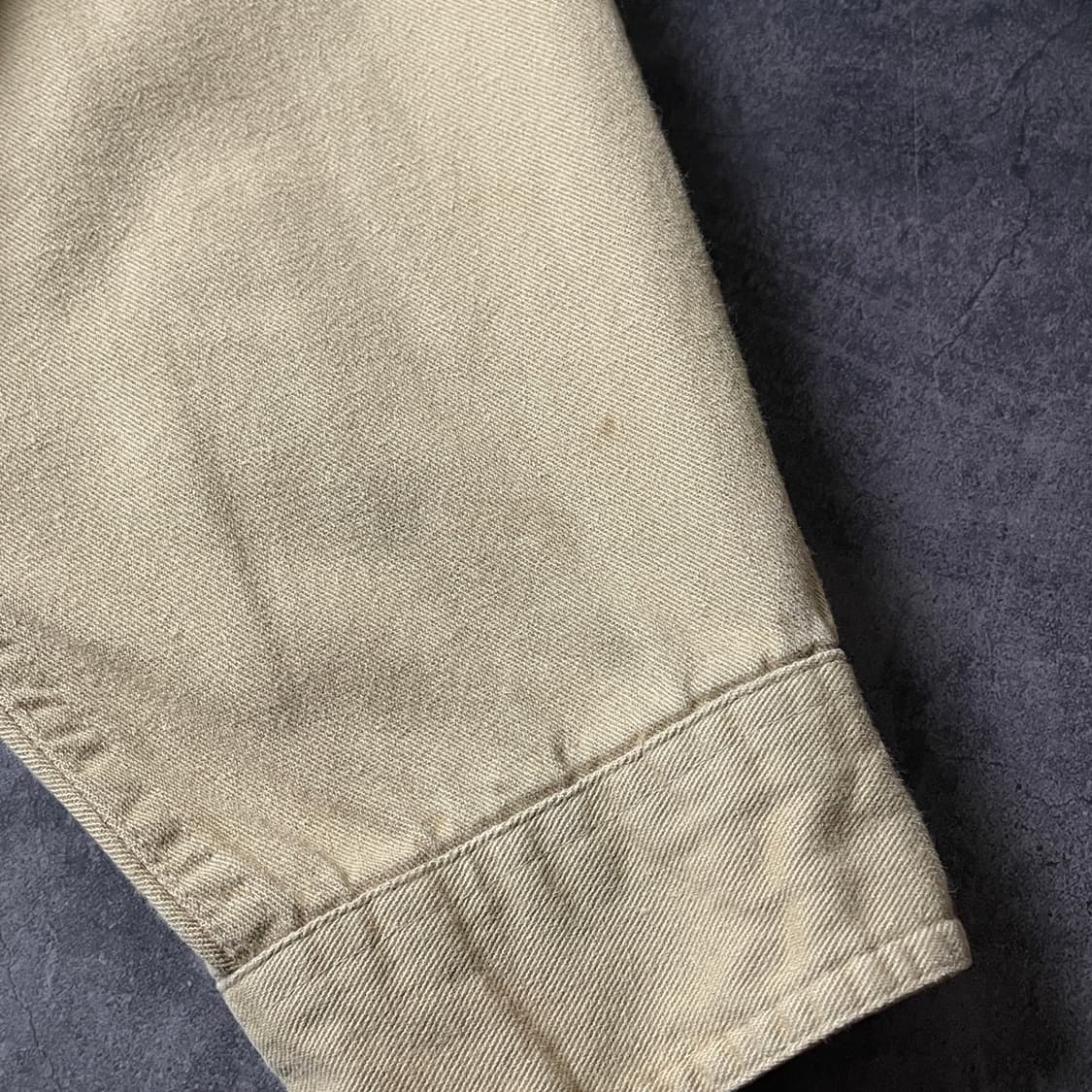 TRULY 빈티지 베이지 코튼 셔츠 A00473 상품이미지5