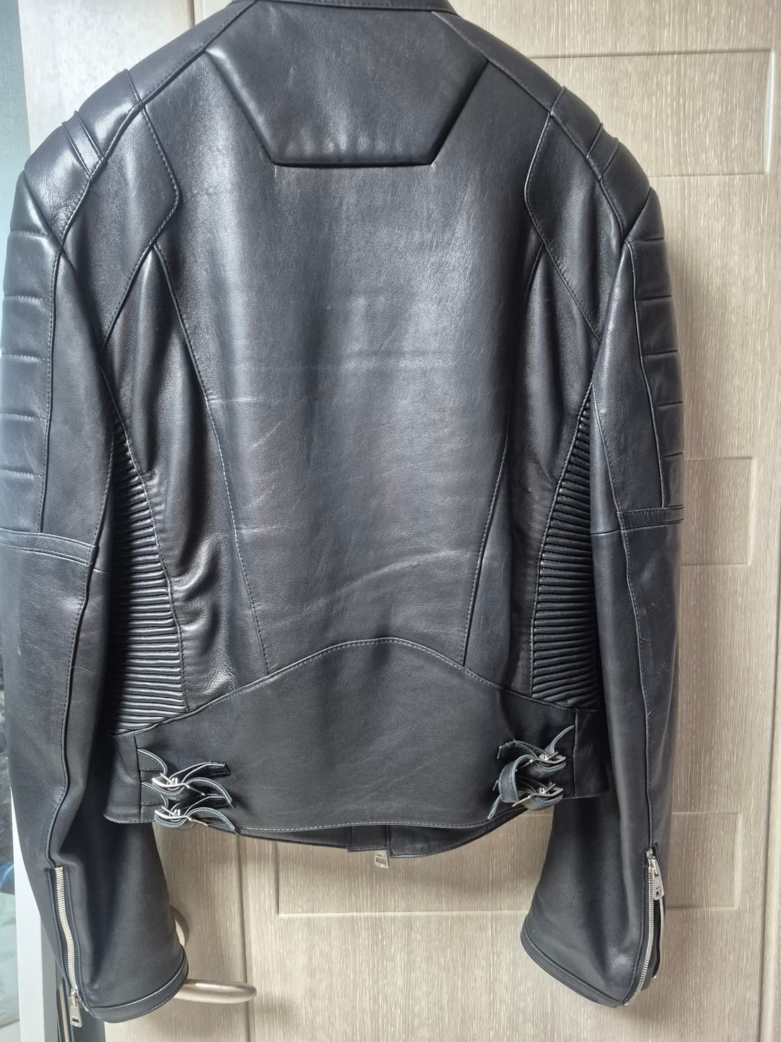 준지 16ss 램스킨 레더 자켓 상품이미지2