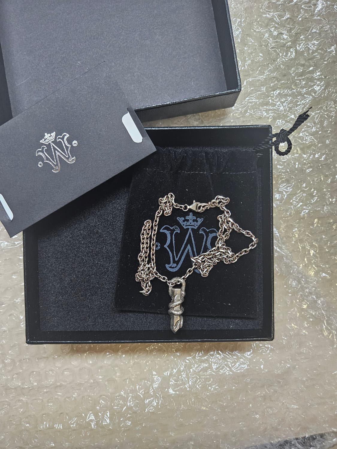 웰스오너 stone snake necklace 925실버 상품이미지2