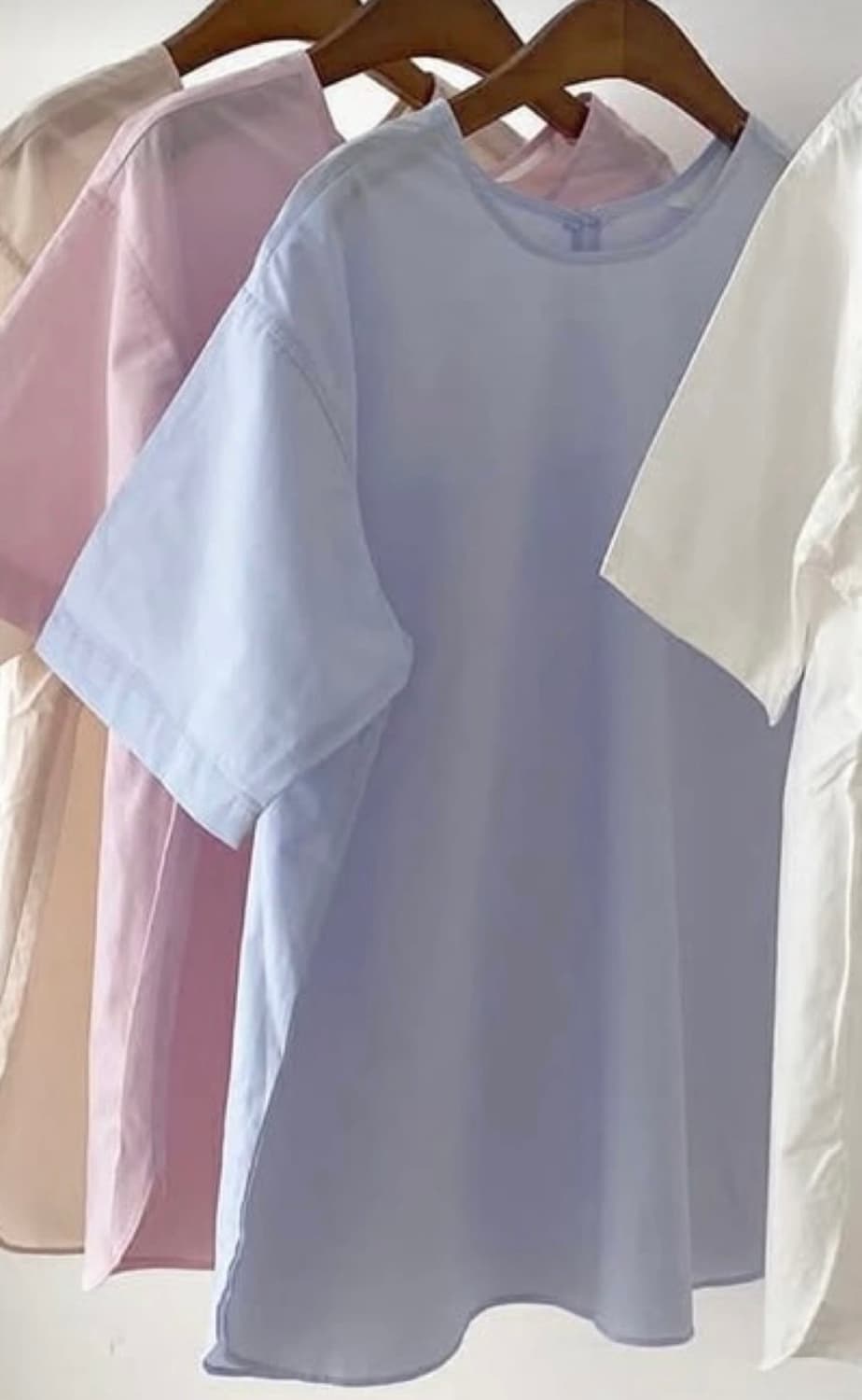 블루 반팔 블라우스 상품이미지2