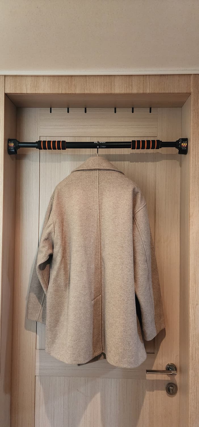 빔즈 베이지 더블 코트 오버핏 M~L 상품이미지2