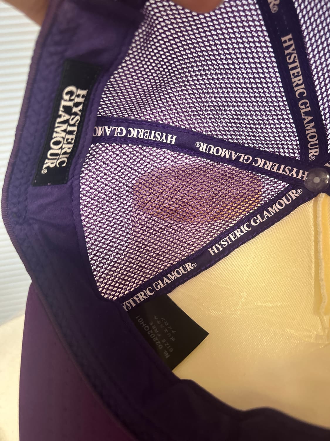 히스테릭글래머 퍼플 그래픽 메쉬 캡 상품이미지5