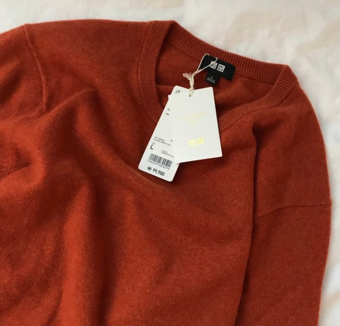 유니클로 캐시미어 니트 L 상품이미지1