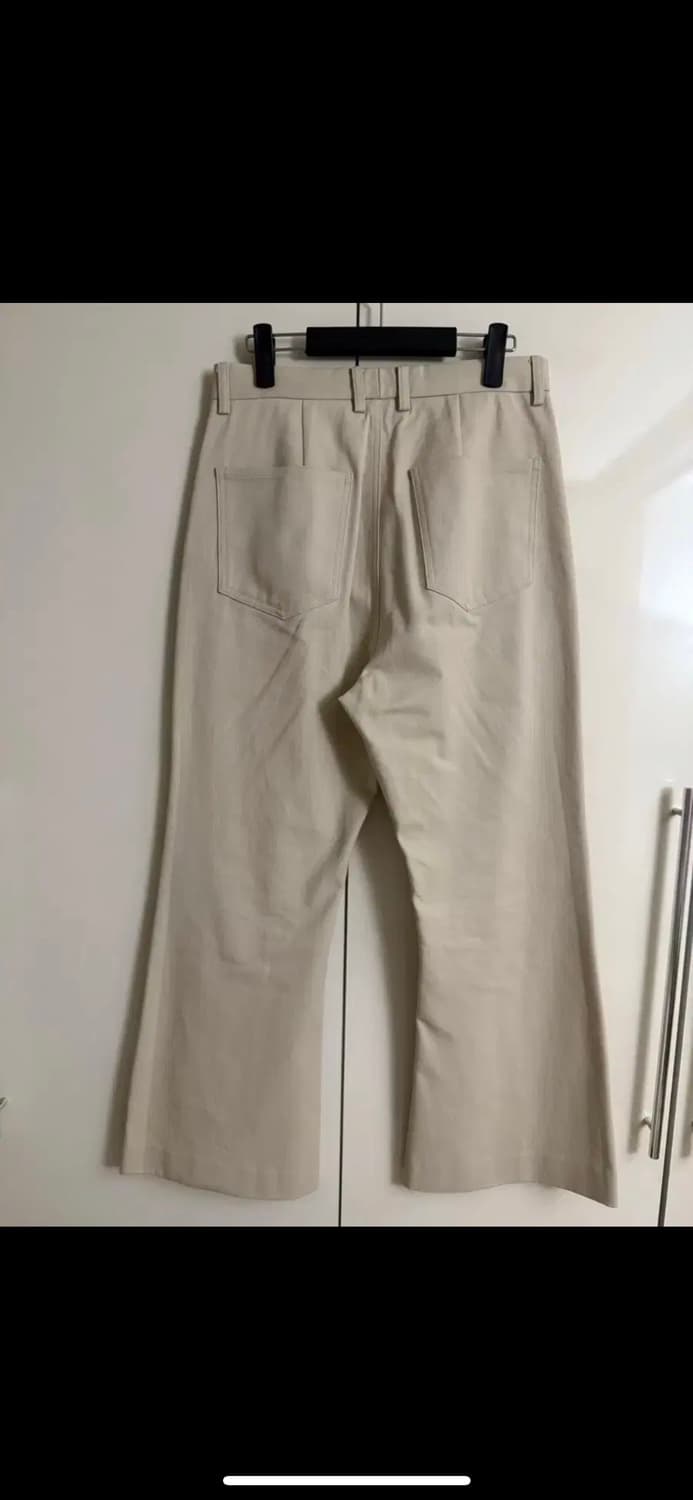 STU 플레어 코튼 팬츠 아이보리 S사이즈 상품이미지4