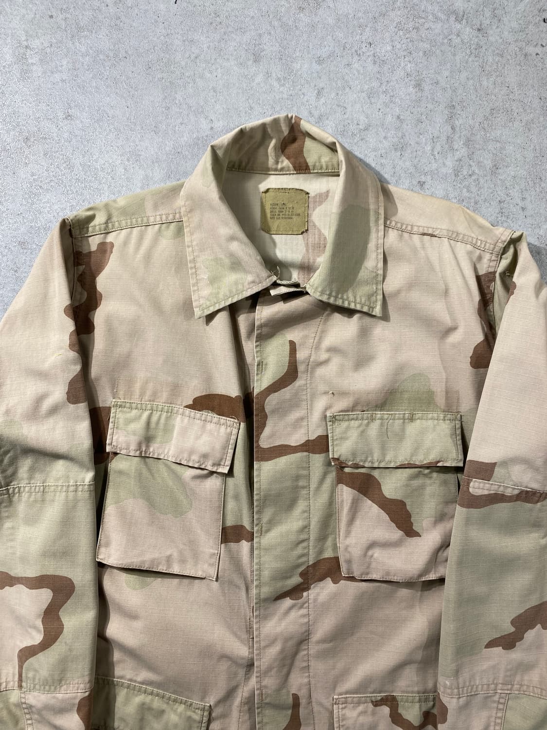 [M] 90s U.S.ARMY 미군 데저트 카모 BDU 자켓 상품이미지2