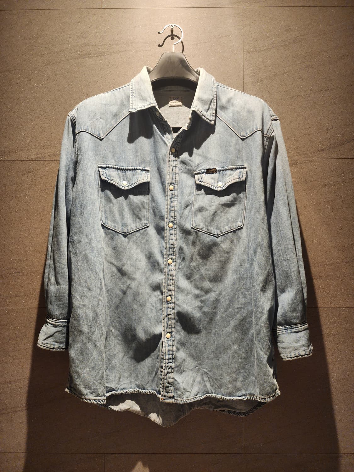 Lee x CIAOPANIC TYPY 연청 데님 셔츠 오버핏 웨스턴 상품이미지1