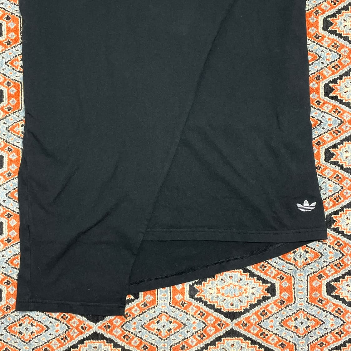 아디다스 오리지널 블랙 반팔 랩 원피스 여성S 상품이미지3