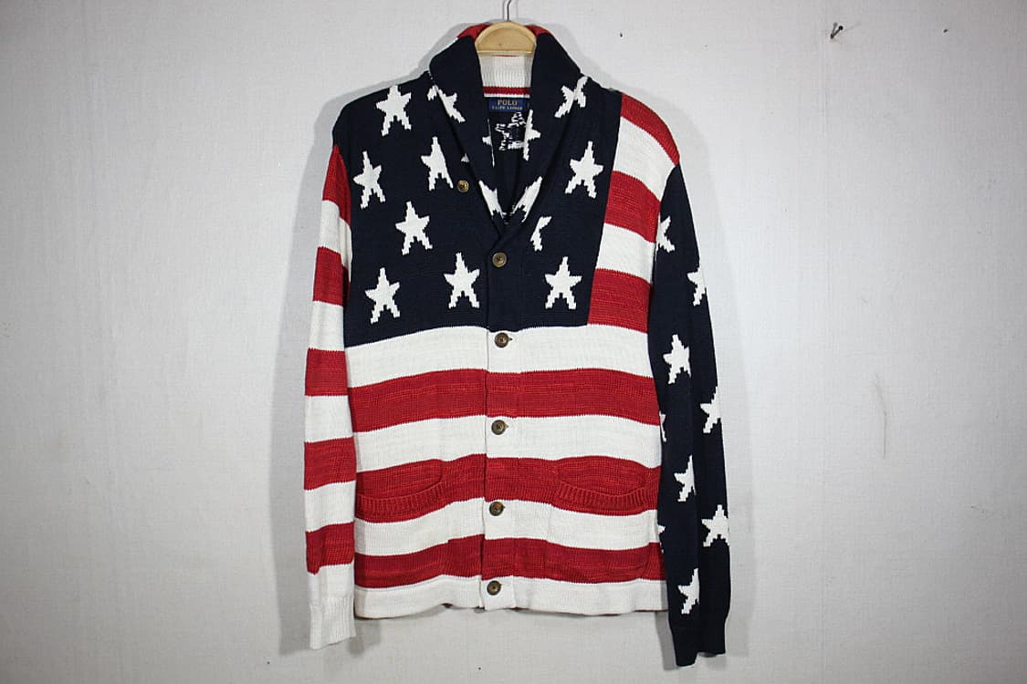 Polo Ralph Lauren 폴로성조기 니트가디건L 상품이미지1