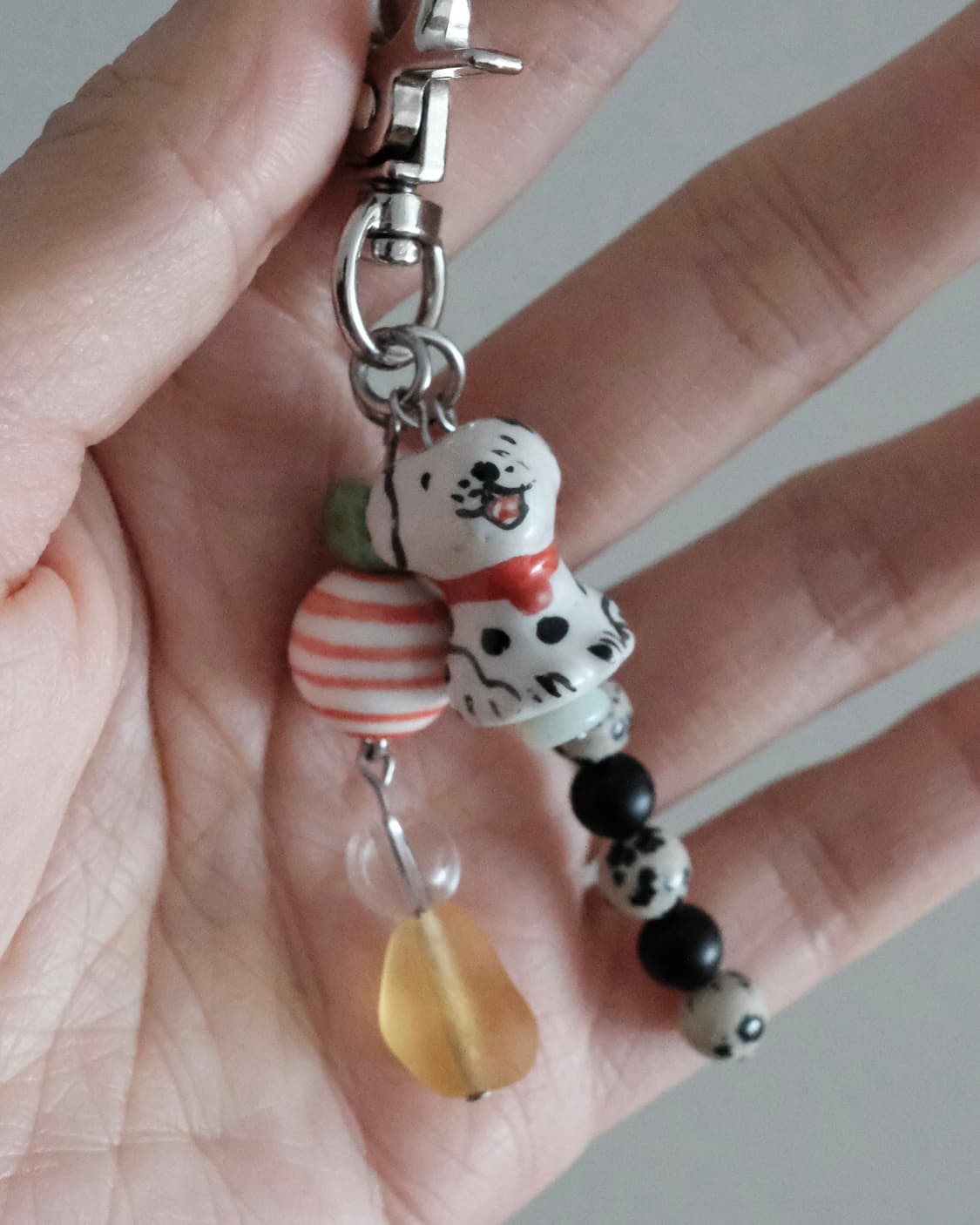 달마시안 글라스 원석 미니 키링 상품이미지1