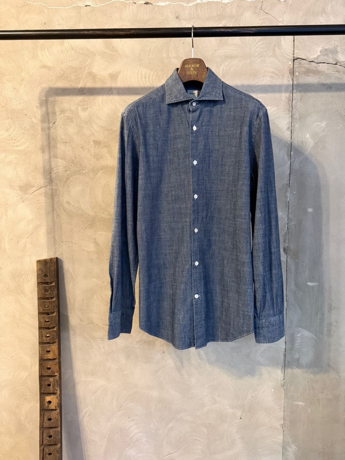 BOGGI 보기 샴브레이 셔츠 100 상품이미지1