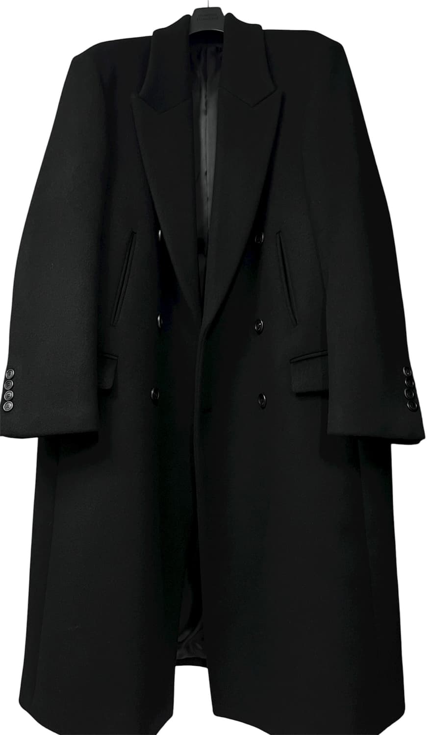 EQL 포켓 더블 브레스티드 코트 블랙(XL) 상품이미지4