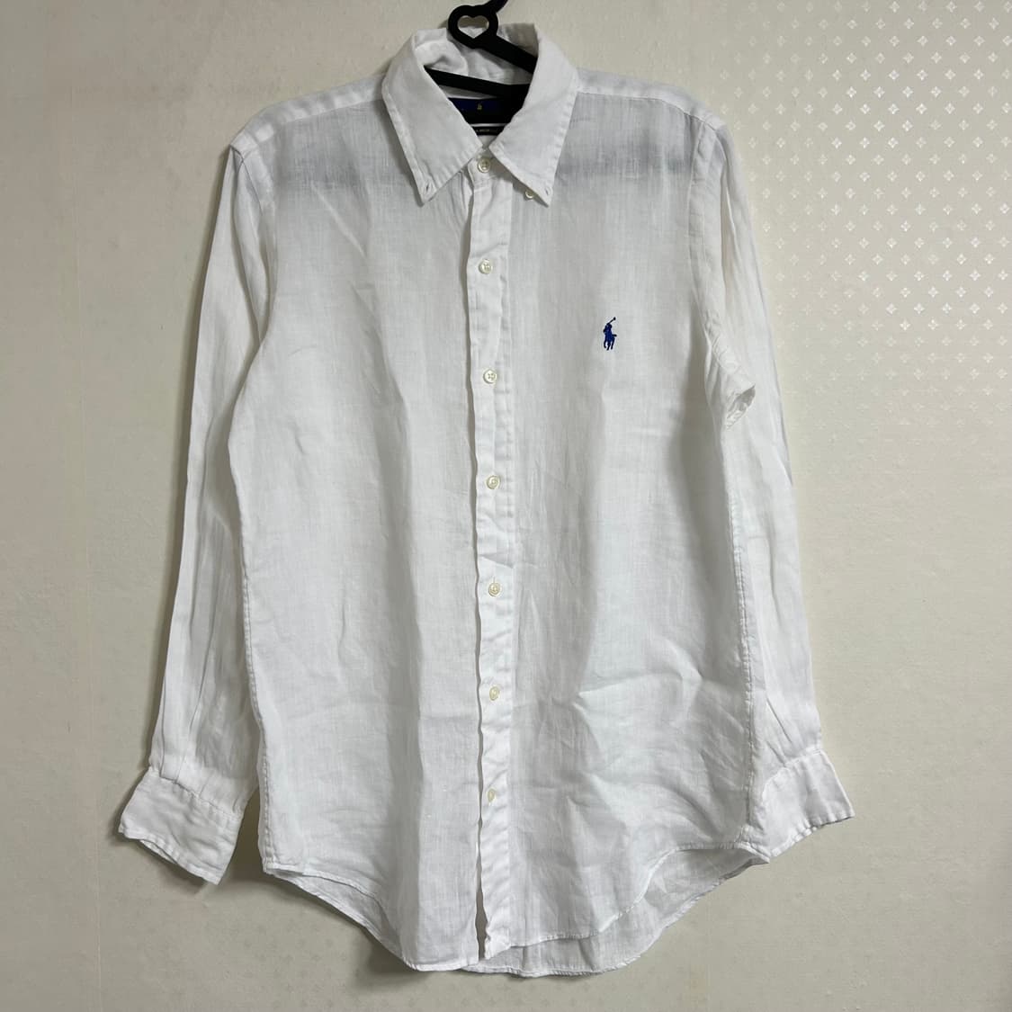 폴로 랄프로렌 신형 린넨 셔츠 화이트 XS  상품이미지4