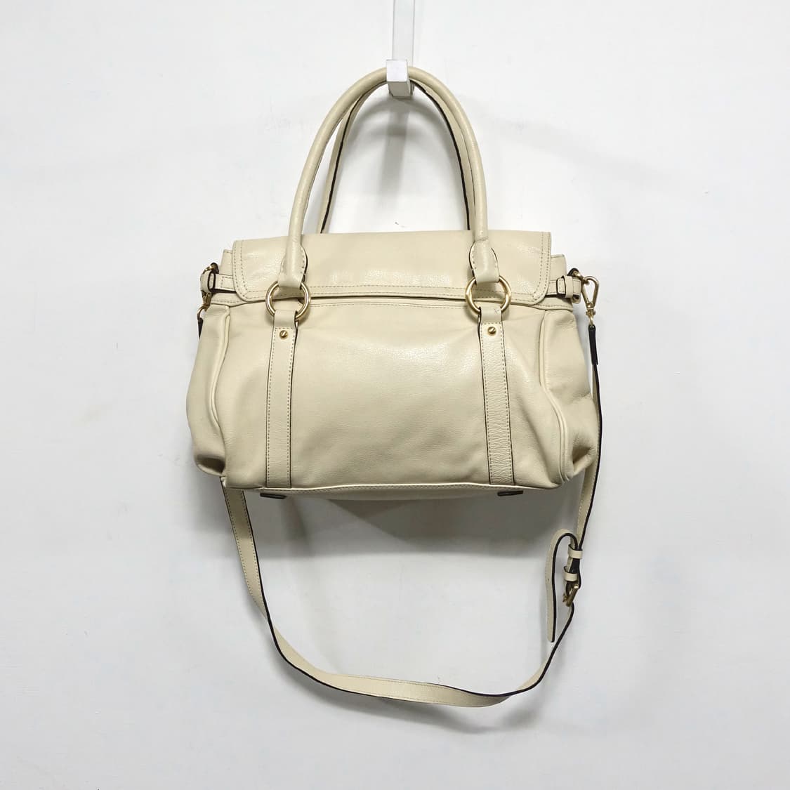 ANNE KLEIN 앤클라인 크림 아이보리 2way 숄더 레더백 상품이미지3