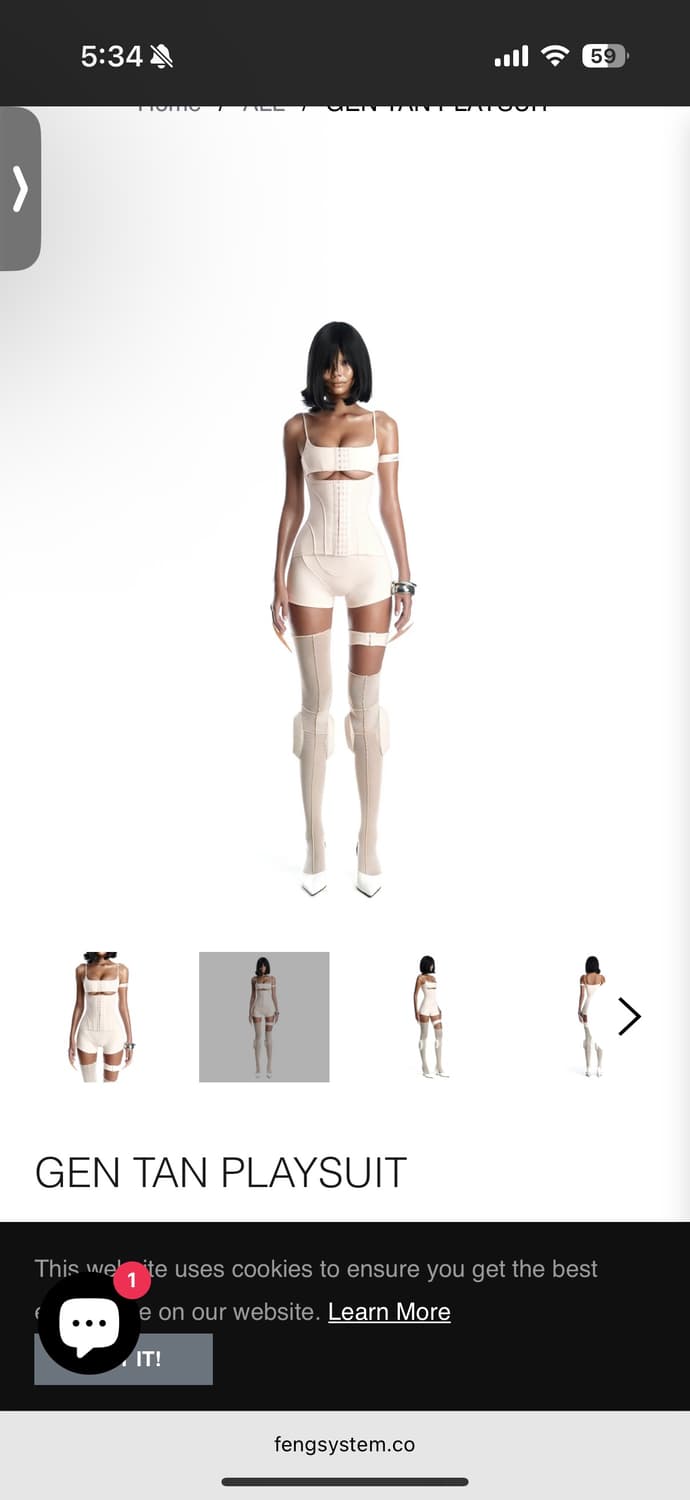 FENG SYSTEM tan gen tights 아이보리 스타킹 상품이미지2