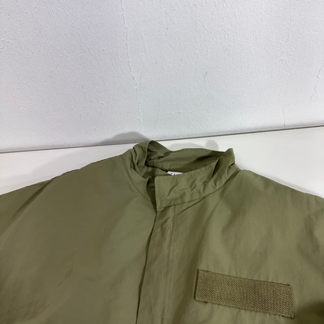 M-L ETHOS 카키 크롭오버핏 안감양털 야상점퍼 상품이미지3