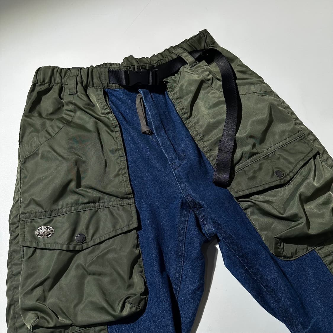 아비렉스 플라이트 데님 콘트라스트 카고 밴딩 팬츠 상품이미지3