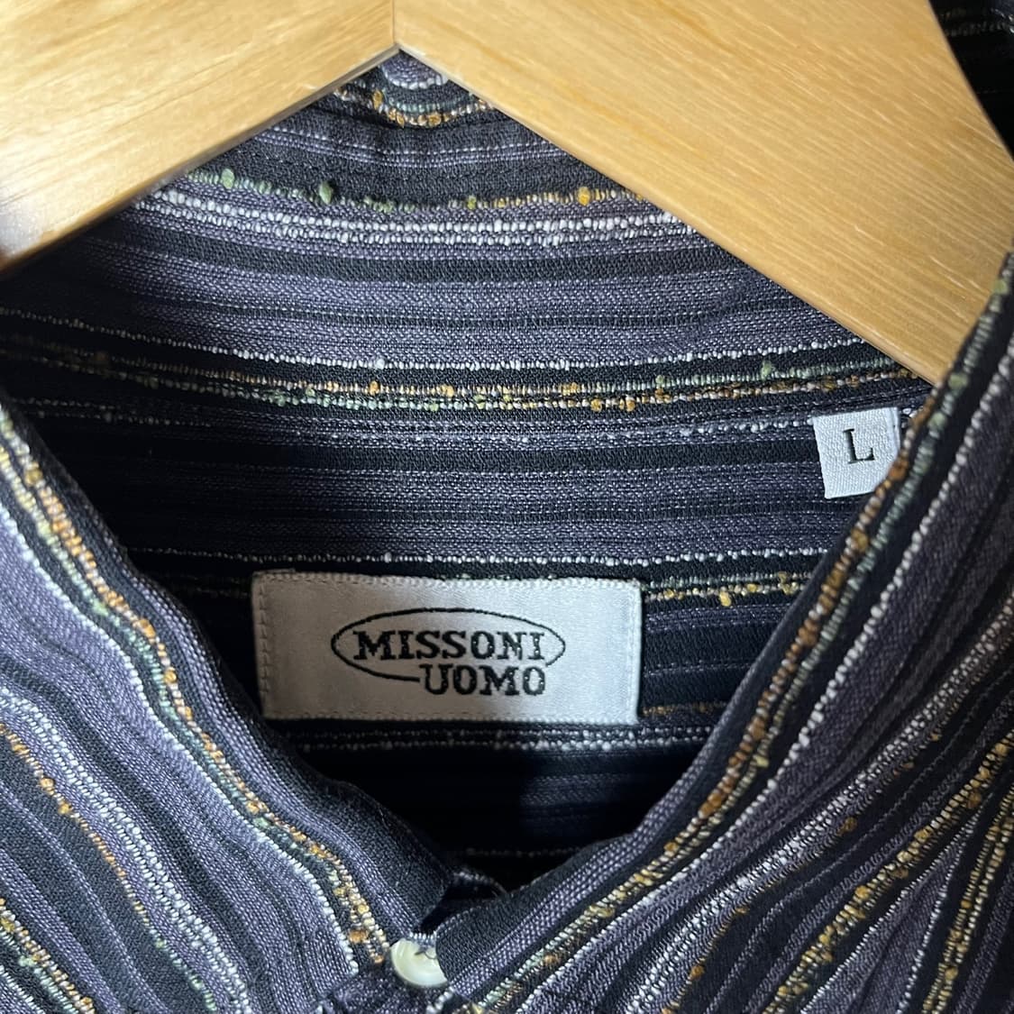 [Missoni] 미쏘니 재팬 텍스쳐 스트라이프 하프셔츠 상품이미지5