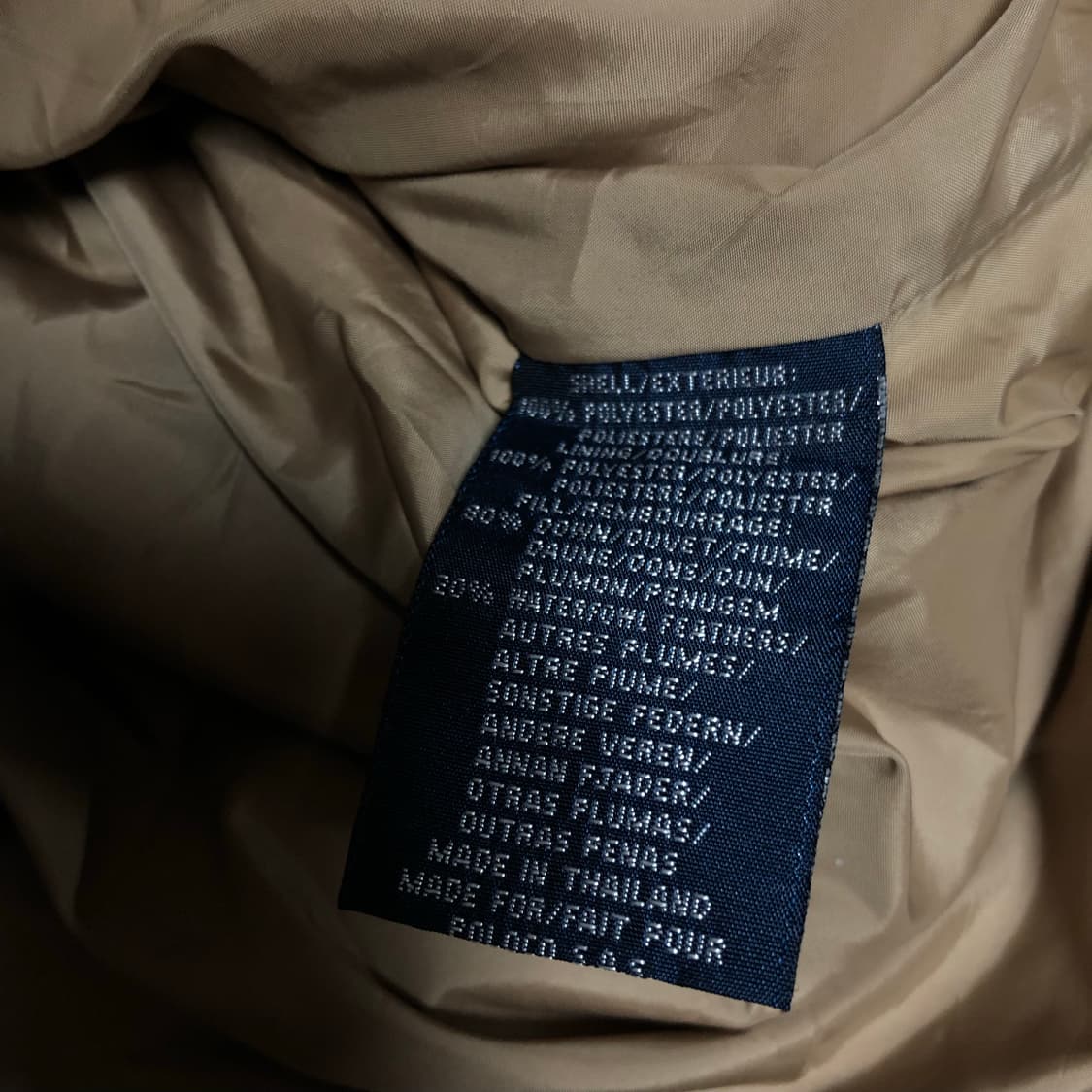 폴로 랄프로렌 푸퍼 패딩 자켓 베이지카멜 상품이미지6